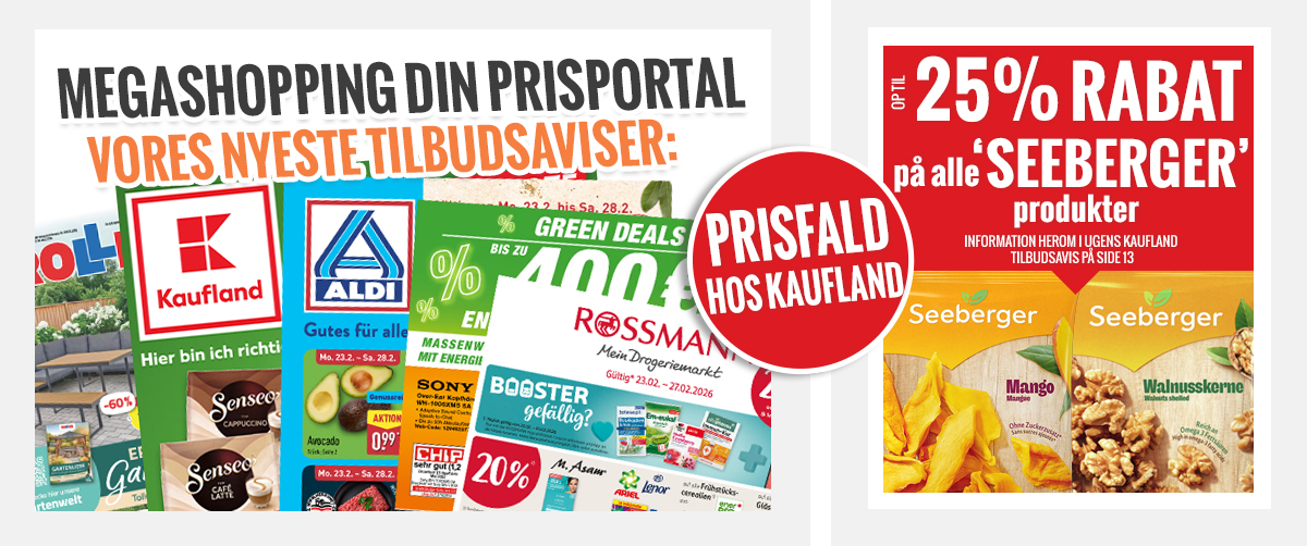 Megashopping DIN PRISPORTAL - De nyeste tilbud og kampagner 