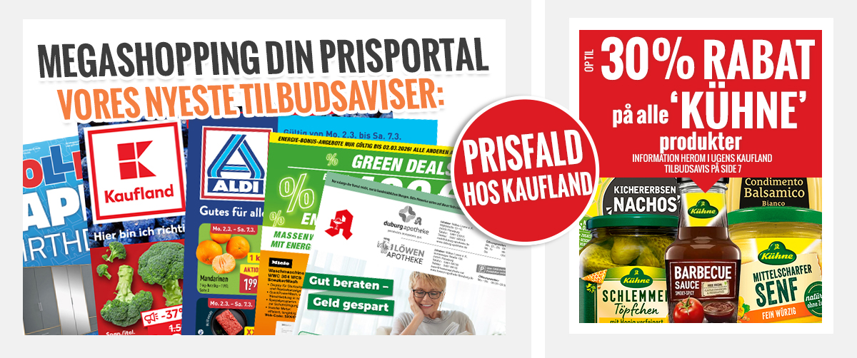 Megashopping DIN PRISPORTAL - De nyeste tilbud og kampagner 