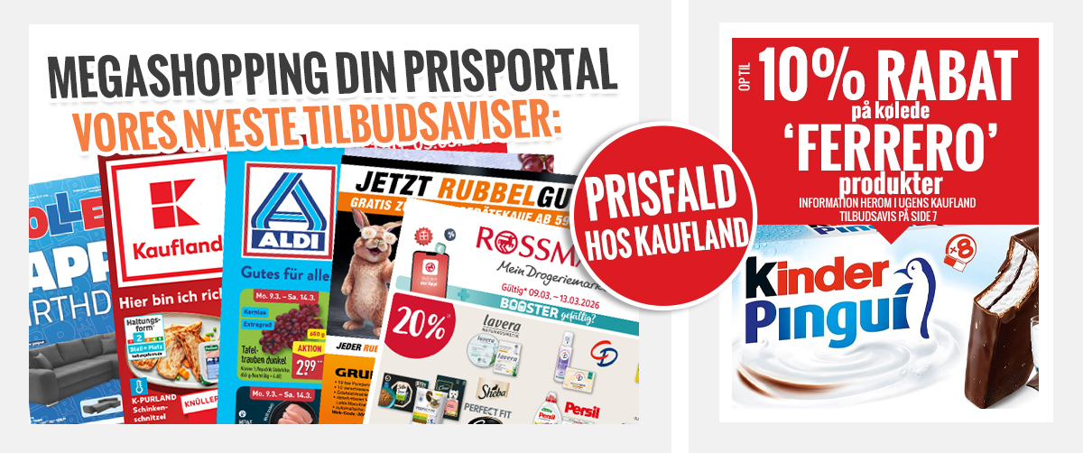 Megashopping DIN PRISPORTAL - De nyeste tilbud og kampagner 
