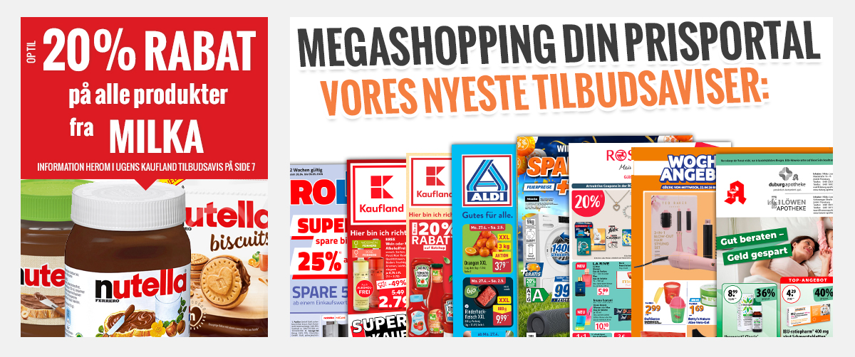 Megashopping DIN PRISPORTAL - De nyeste tilbud og kampagner 