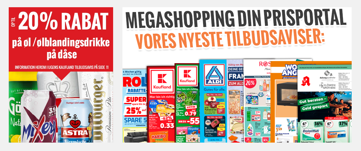Megashopping DIN PRISPORTAL - De nyeste tilbud og kampagner 