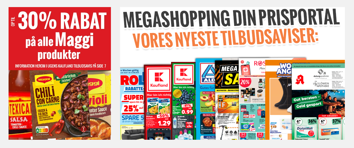 Megashopping DIN PRISPORTAL - De nyeste tilbud og kampagner 