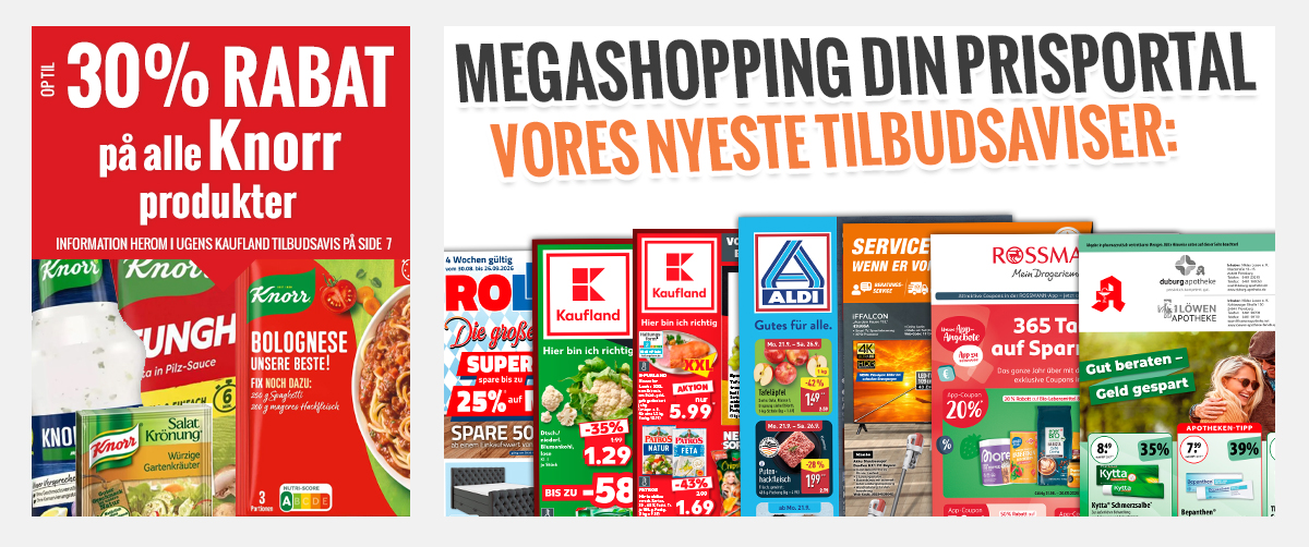 Megashopping DIN PRISPORTAL - De nyeste tilbud og kampagner 