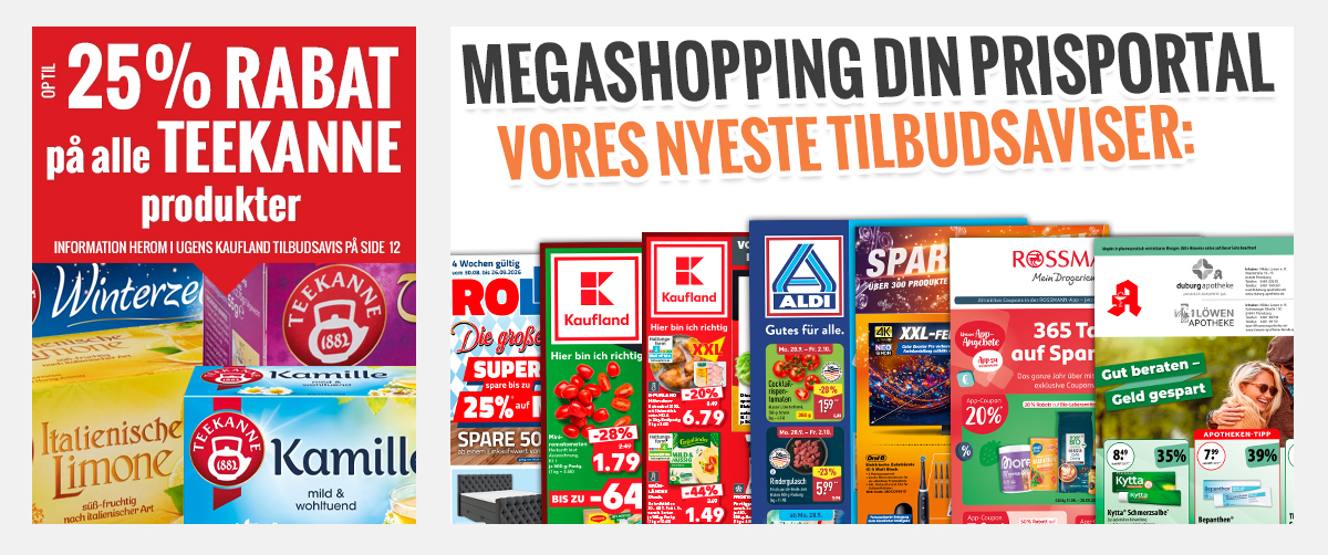 Megashopping DIN PRISPORTAL - De nyeste tilbud og kampagner 