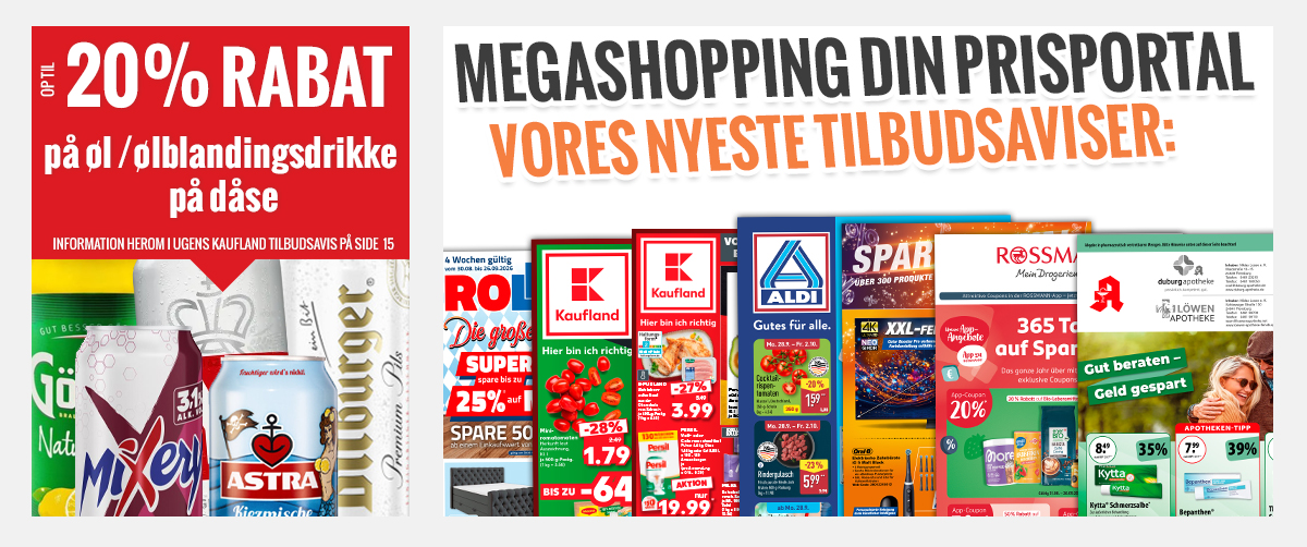 Megashopping DIN PRISPORTAL - De nyeste tilbud og kampagner 