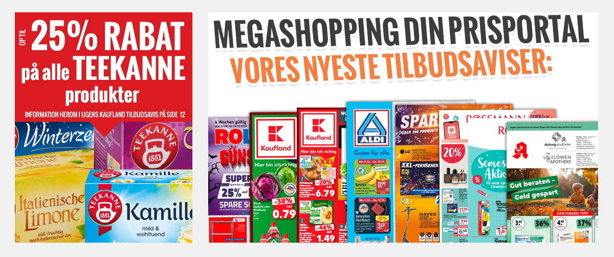 Megashopping DIN PRISPORTAL - De nyeste tilbud og kampagner 