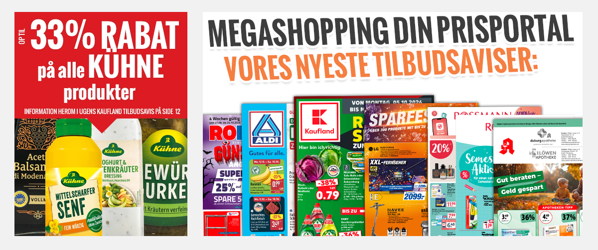 Megashopping DIN PRISPORTAL - De nyeste tilbud og kampagner 
