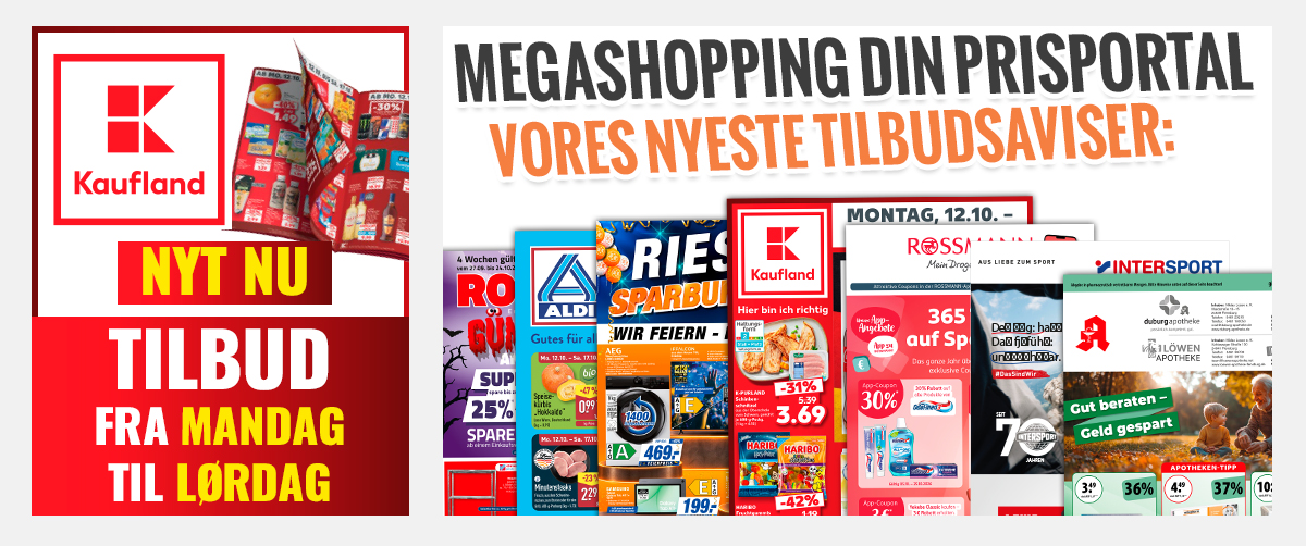 Megashopping DIN PRISPORTAL - De nyeste tilbud og kampagner 