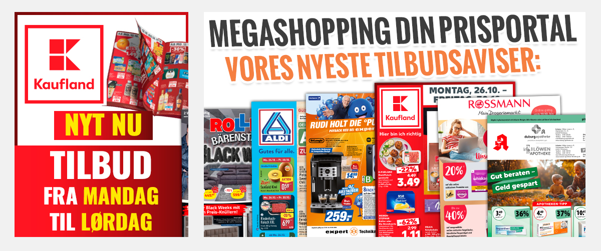 Megashopping DIN PRISPORTAL - De nyeste tilbud og kampagner 